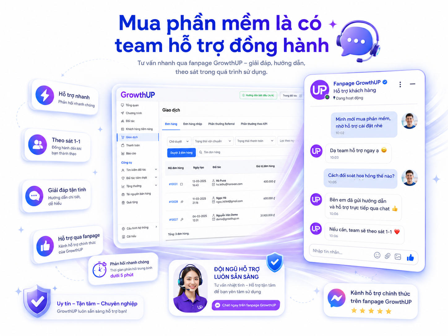 Hỗ trợ tích hợp miễn phí